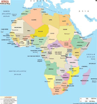 paises en africa - Grado 4 - Quizizz