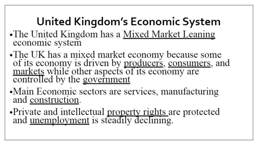 uk mixed economy system