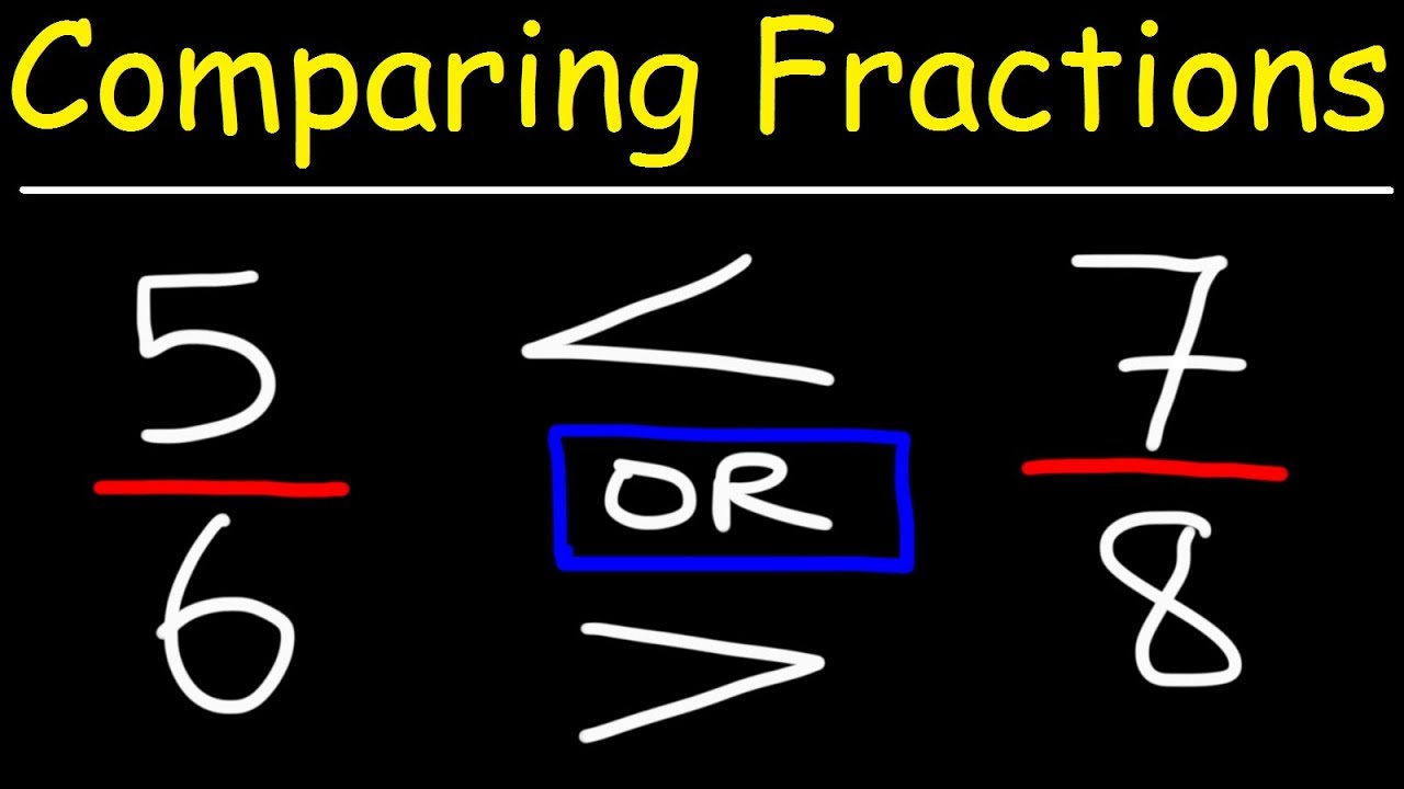 Comparar fracciones Tarjetas didácticas - Quizizz