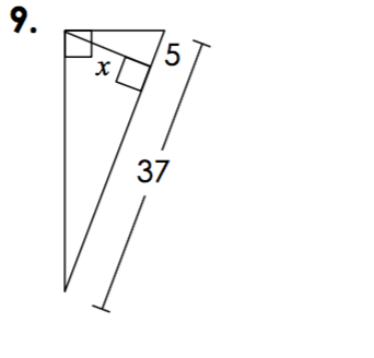 Similarity In Right Triangles | Mathematics - Quizizz