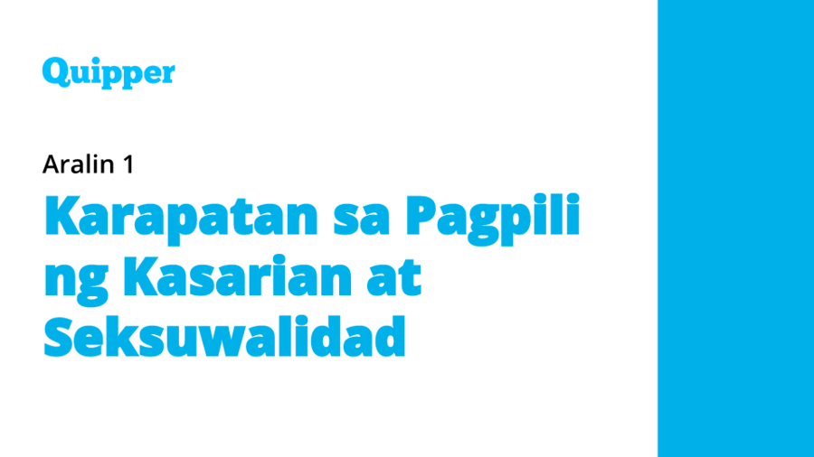 AP10_Karapatan sa Pagpili ng Kasarian at Seksuwalidad - Quizizz