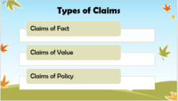 Quiz. Types of Claims