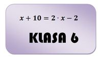 Pisanie równań - Klasa 7 - Quiz