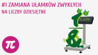 Zamiana procentów, ułamków dziesiętnych i ułamków zwykłych - Klasa 1 - Quiz