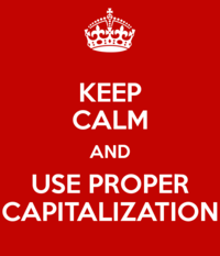 Letters: Capitalization - Class 12 - Quizizz