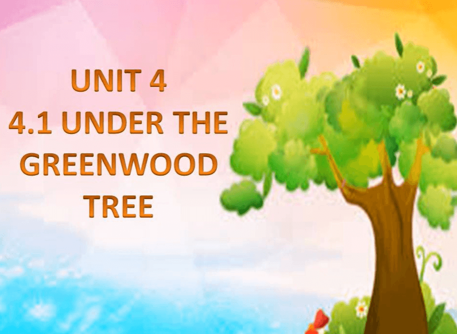 UNDER THE GREENWOOD TREE | 73 Plays | Quizizz