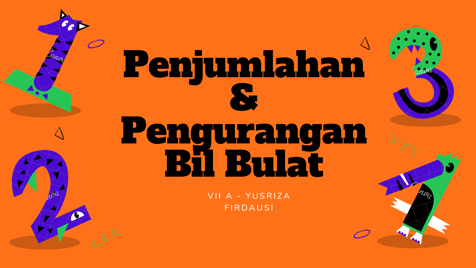 Pengurangan pada Garis Bilangan - Kelas 7 - Kuis