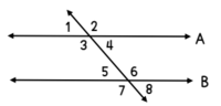 transversal of parallel lines - Grade 7 - Quizizz