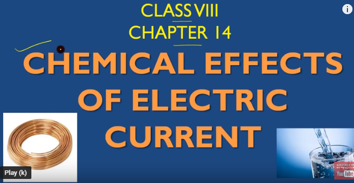 chemical effect of electric current