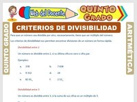 Reglas de divisibilidad - Grado 5 - Quizizz