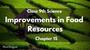 Improvement in food resources