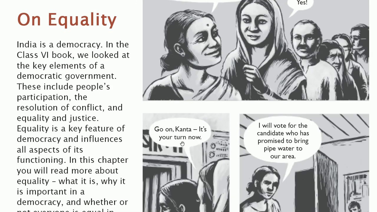 equality in indian democracy (class 7 civics)