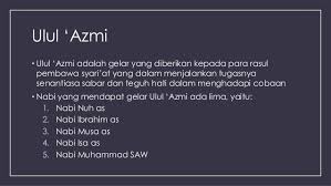 Rasul Ulul Azmi Religious Studies Quizizz