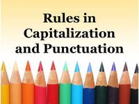 Words: Capitalization - Grade 10 - Quizizz