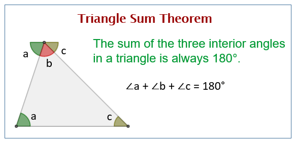 Triangle Sum Theorem & Exterior Triangle Theorem