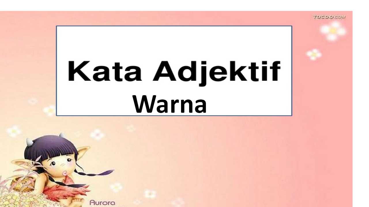 Kata Adjektif Warna Other Quiz Quizizz 2512