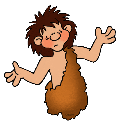 paleolithic person clip art