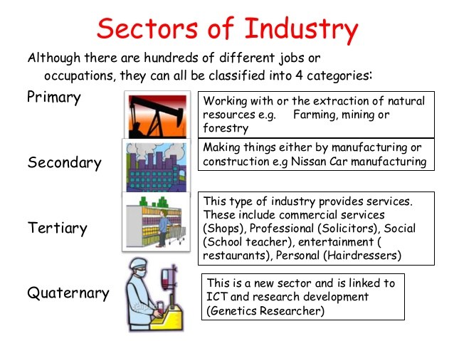 secondary sector examples