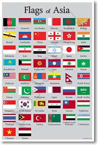 asian flags