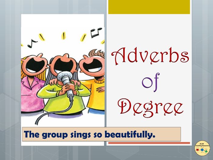 Adverbs of degree