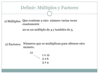 Factores y múltiplos - Grado 6 - Quizizz