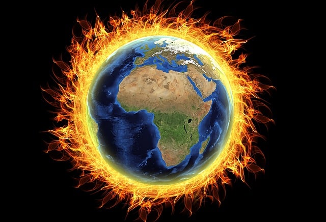 Radiasi panas matahari yang terkurung dalam atmosfir bumi, serta meningkatnya panas oleh pengikatan 