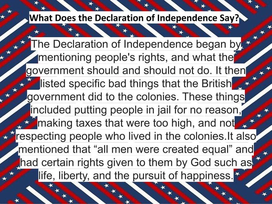 declaration of independence mini q background essay questions 1