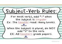 Subject-Verb Agreement - Year 3 - Quizizz