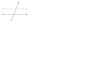 Angles formed by Parallel Lines Cut by a Transversal