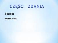 Umowa podmiot-orzeczenie - Klasa 1 - Quiz