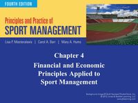 Chapter 4. Sport Management. Financial Principles