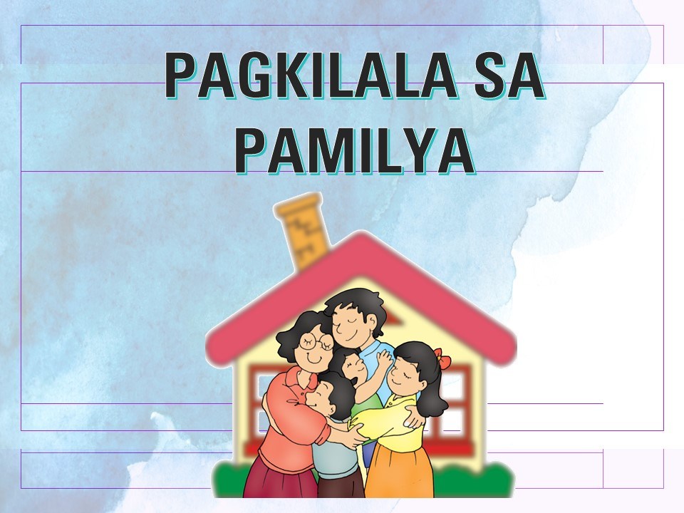 PAGKILALA SA PAMILYA | Quizizz