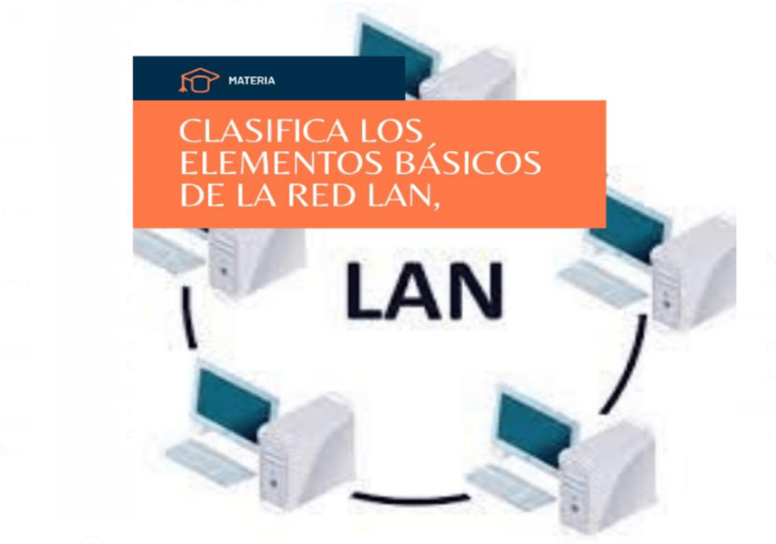 EXAMEN CLASIFICACION DE LOS ELEMENTOS BASICOS DE LA RED | Quizizz