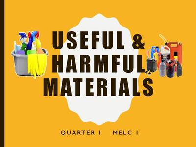 Useful And Harmful Materials Quizizz