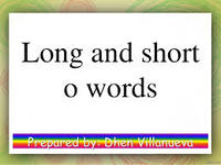 Long O/Short O - Year 5 - Quizizz
