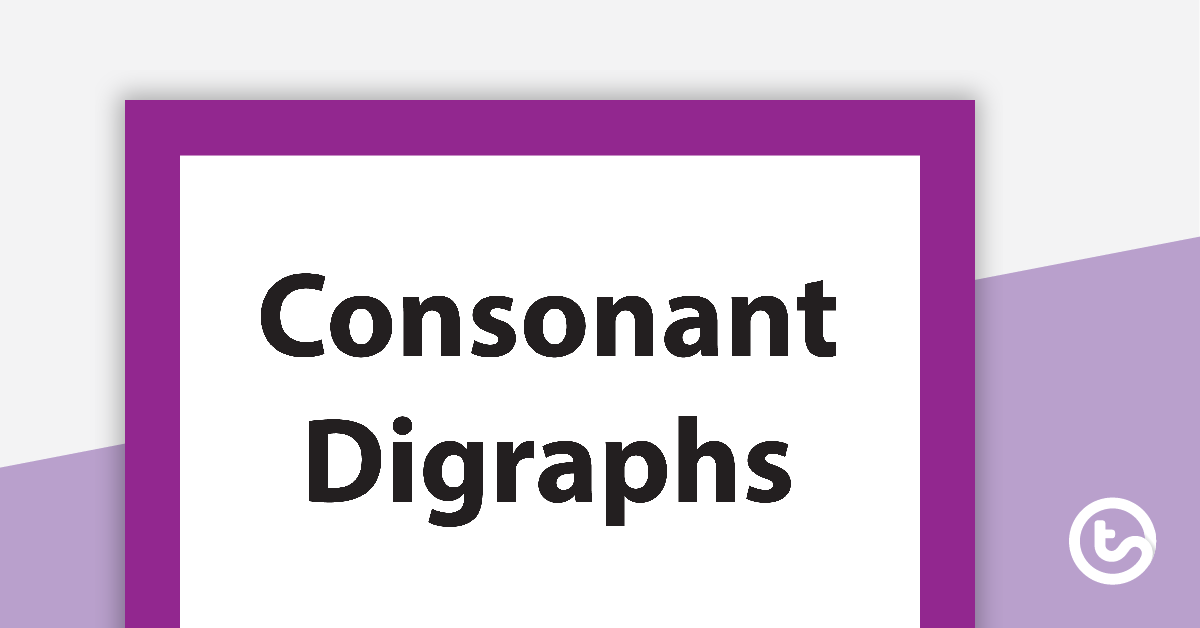 Consonant diagraphs