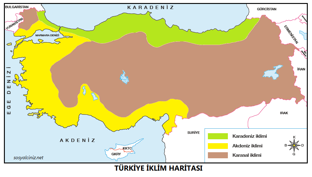 Türkiye'de Görülen İklim Tipleri Sınavı | Quizizz