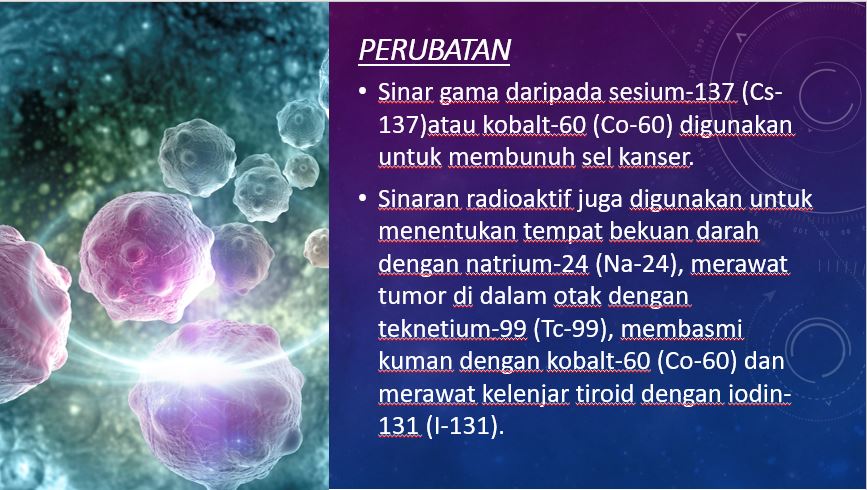 Kegunaan kobalt 60 dalam teknologi makanan