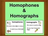 Homophones and Homographs - Year 5 - Quizizz