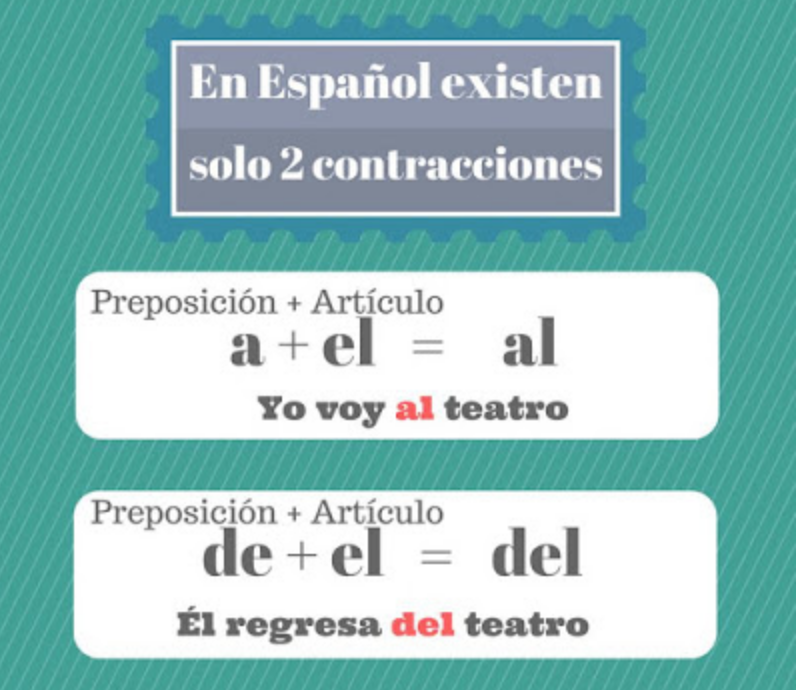 Spanish Contractions: Al; Del | Spanish - Quizizz