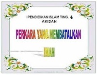 Perkara Perkara Yang Membatalkan Iman 1 Quiz Quizizz