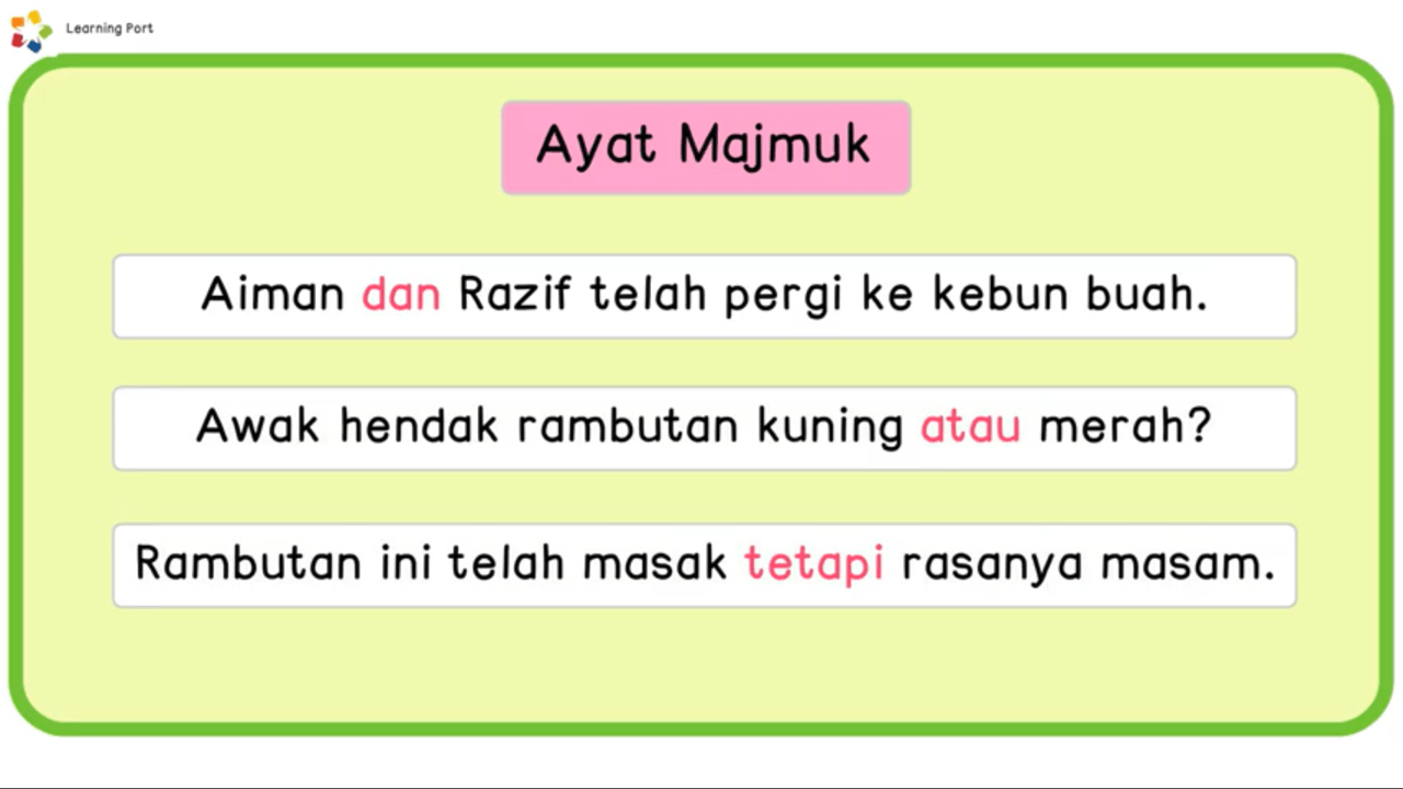 13++ Ayat majmuk tahun 4 quizizz information