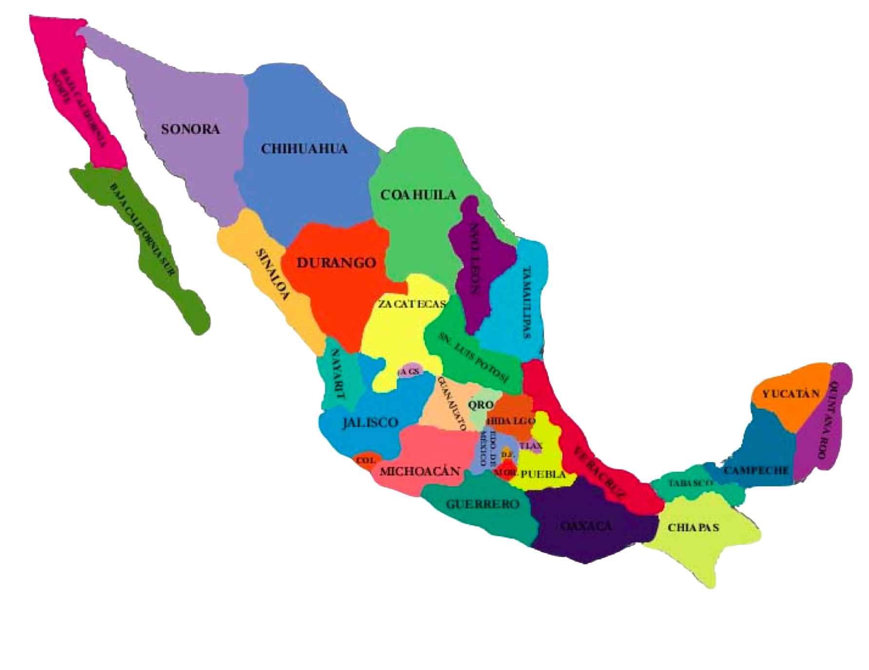 ESTADOS Y CAPITALES DE LA REPÚBLICA MEXICANA | Quizizz