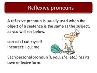 Pronomes reflexivos - Série 10 - Questionário
