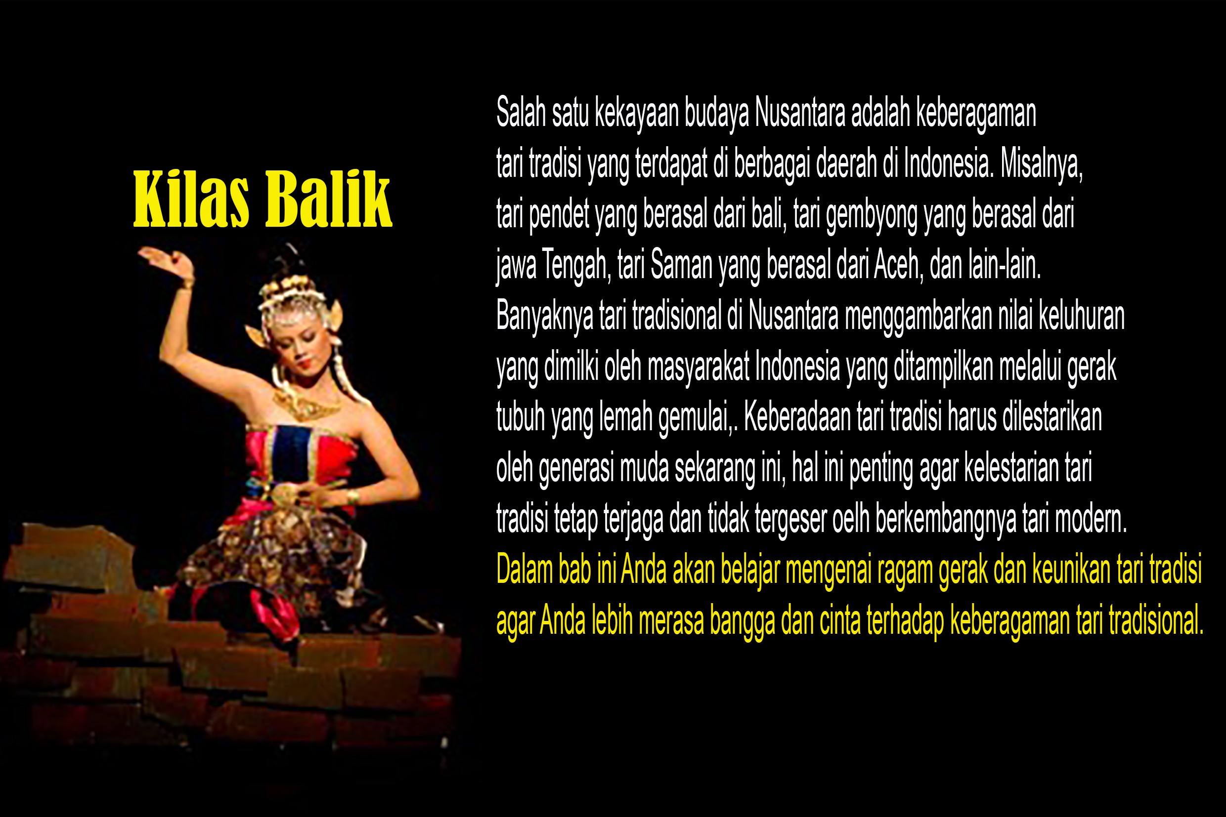 SENI BUDAYA - Bab 3 Tari Tradisi - KLS X | Arts - Quizizz