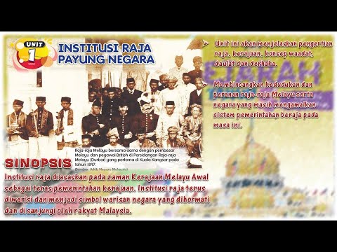 Sejarah Tahun 5 Tajuk Unit 1 Institusi Raja Payung Negara Quizizz