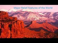 Major relief features of the World