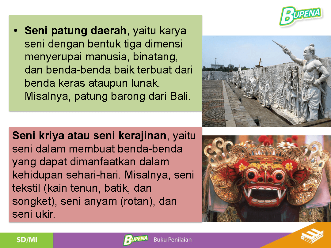 Karya Seni Rupa Daerah Pertanyaan & Jawaban Untuk Kuis Dan Lembar Soal ...