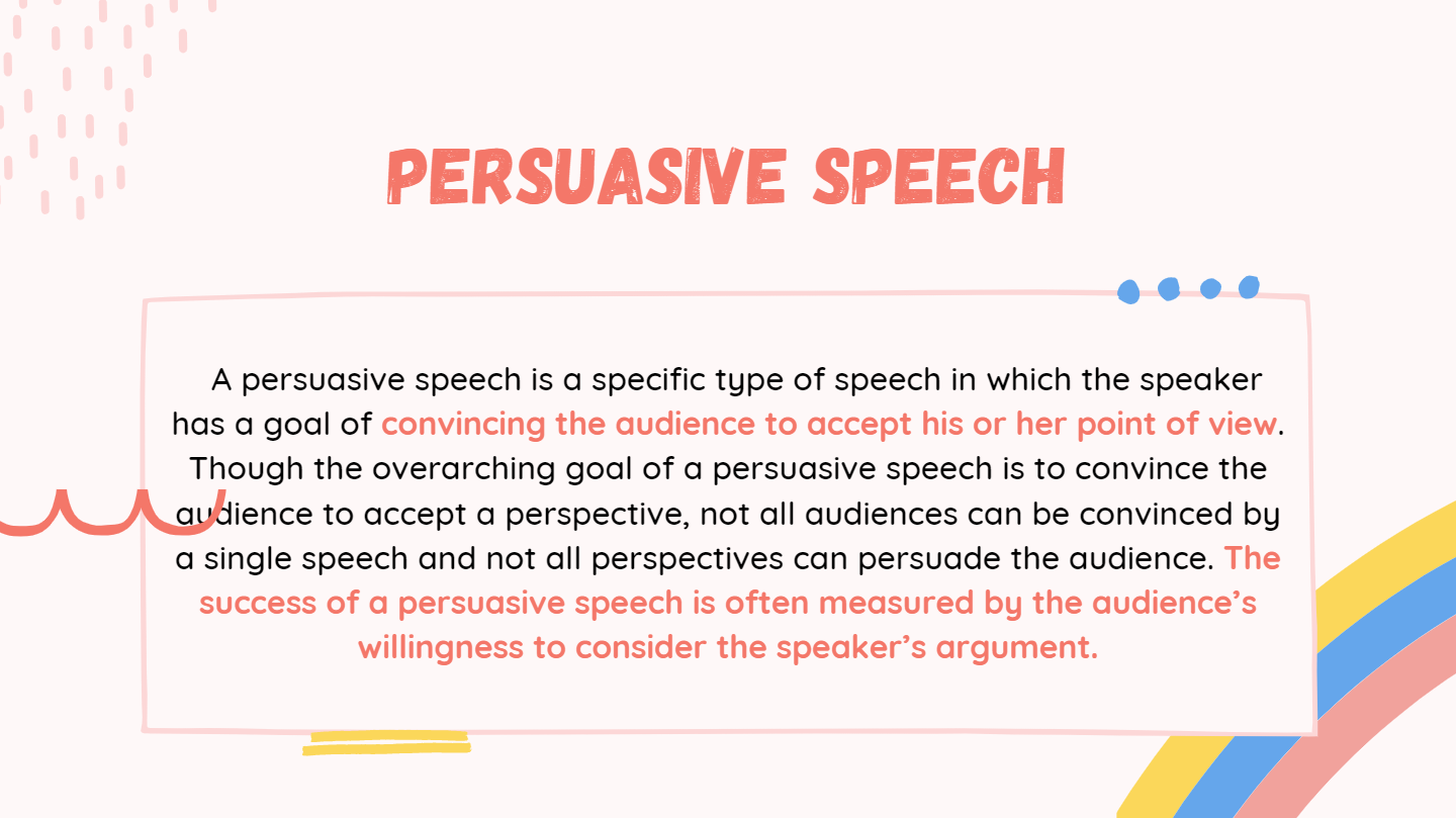 persuasive speech using cohesive devices