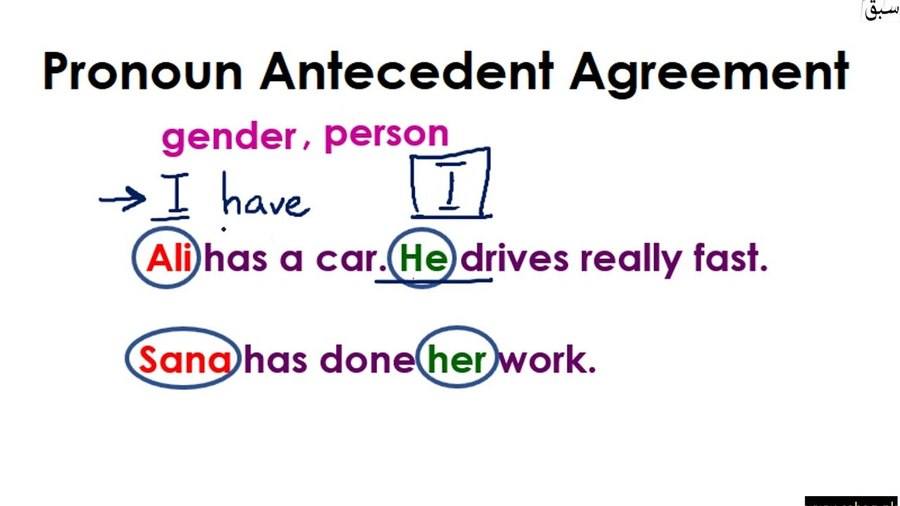 Pronoun Antecedent Agreement Quiz Pdf